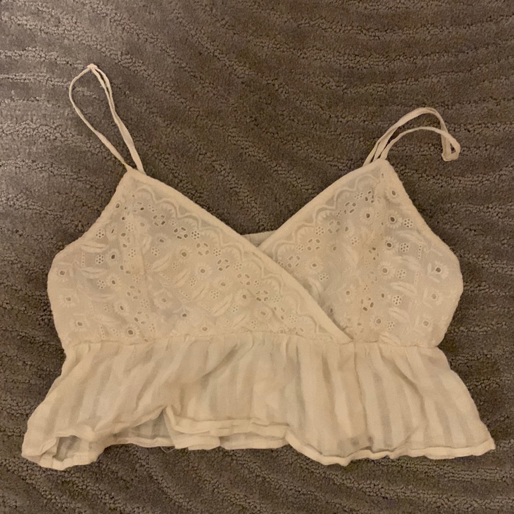 White crop top